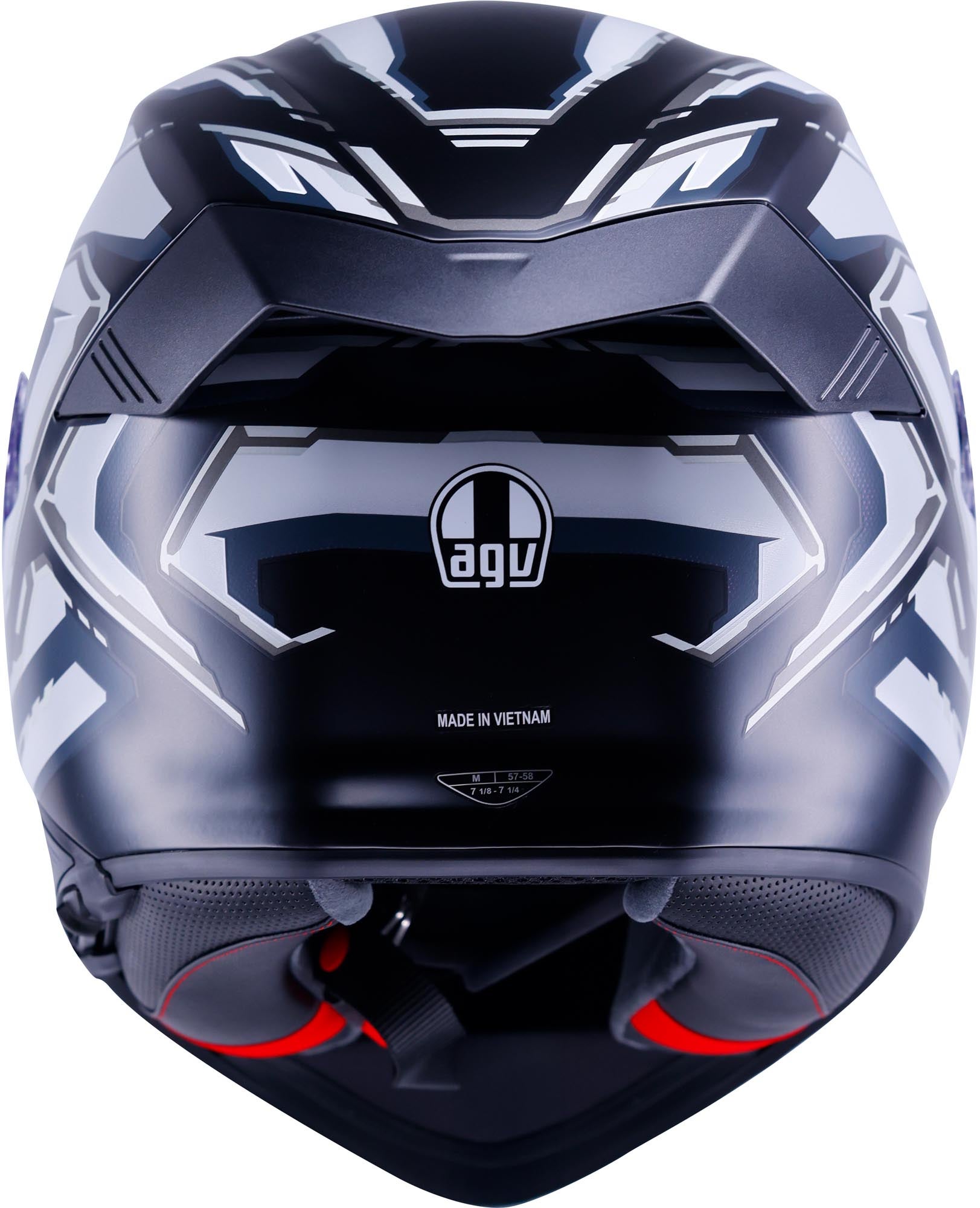 AGV K5 Astralix Helm schwarz matt/weiß M (57/58) Abbildung 5
