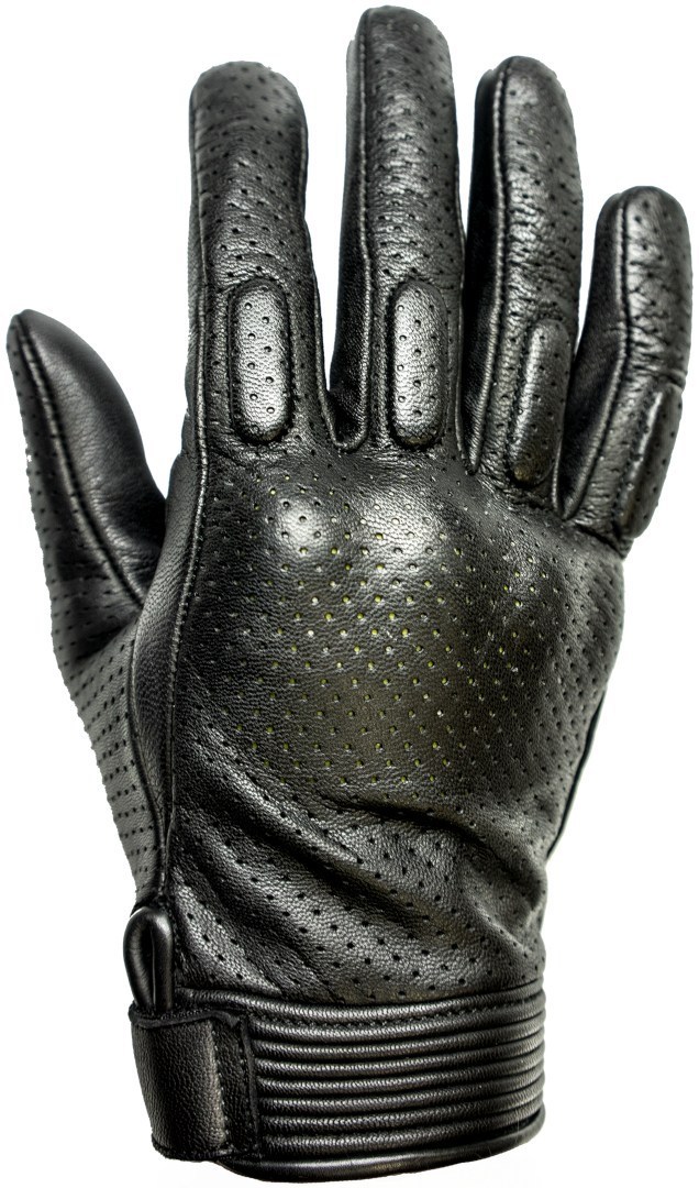 Helstons Side perforierte Sommer Motorradhandschuhe schwarz 8 Abbildung 1