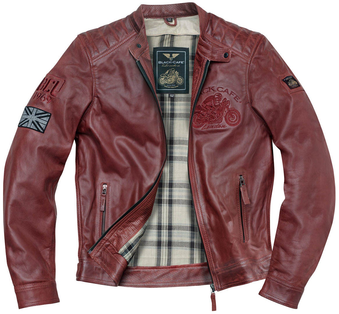 Black-Cafe London Bangkok Motorrad Lederjacke rot 60 Abbildung 3