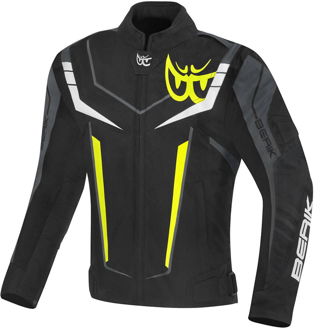 Berik Radic Evo Plus Waterproof Motorcycle Textile Jacket black/white/yellow/grey 60 Figure 1