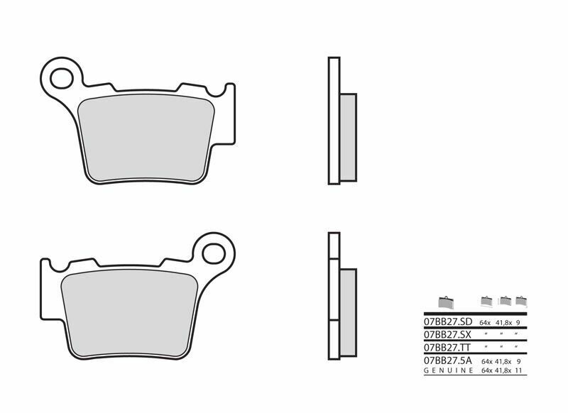 Brembo S.p.A. Bromsbelägg Off-Road TT kolkeramik - 07BB27TT Figur 2