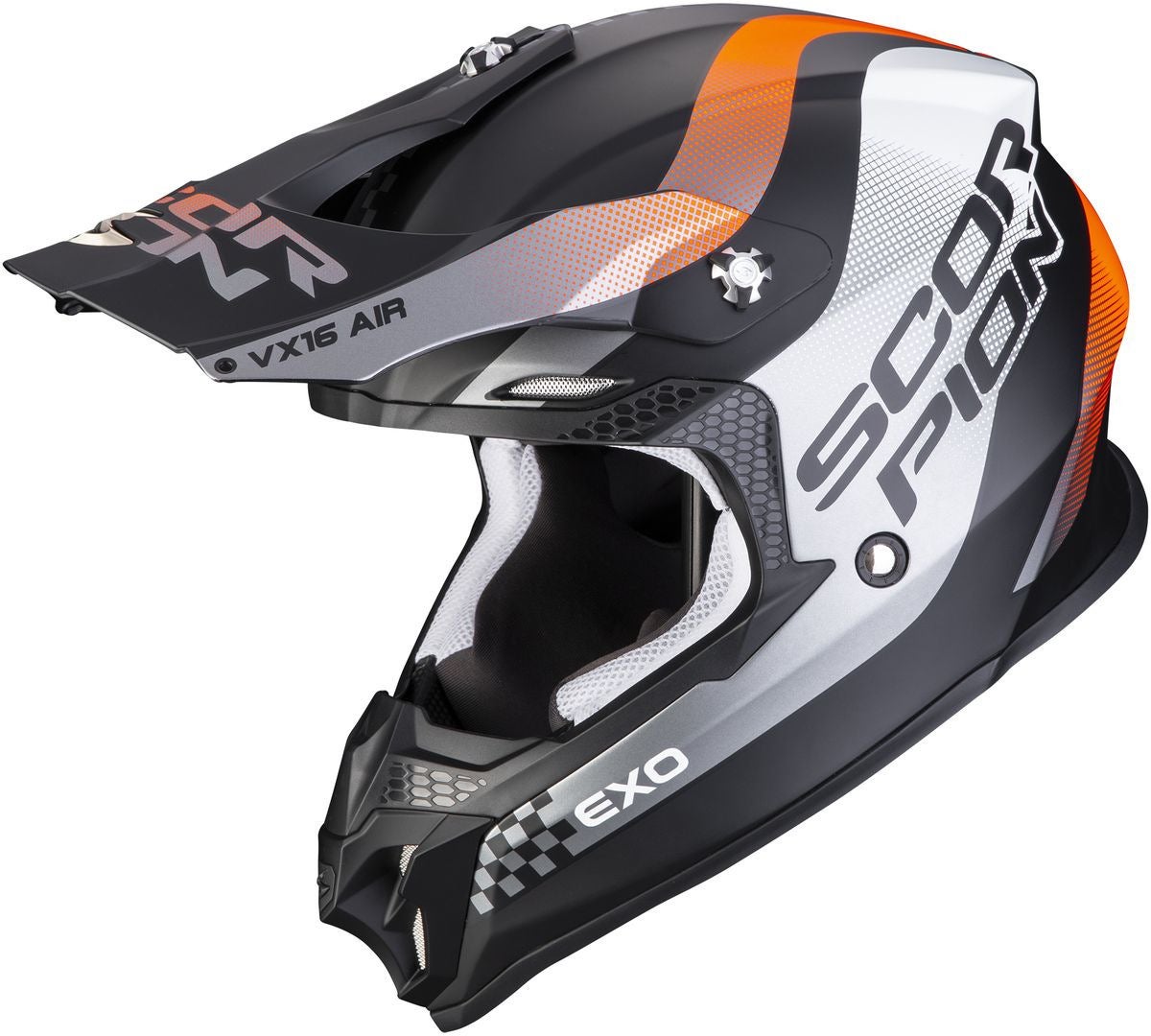 Scorpion VX-16 Air Soul Casco Motocross nero opaco/arancione XXL (63/64) Figura 1
