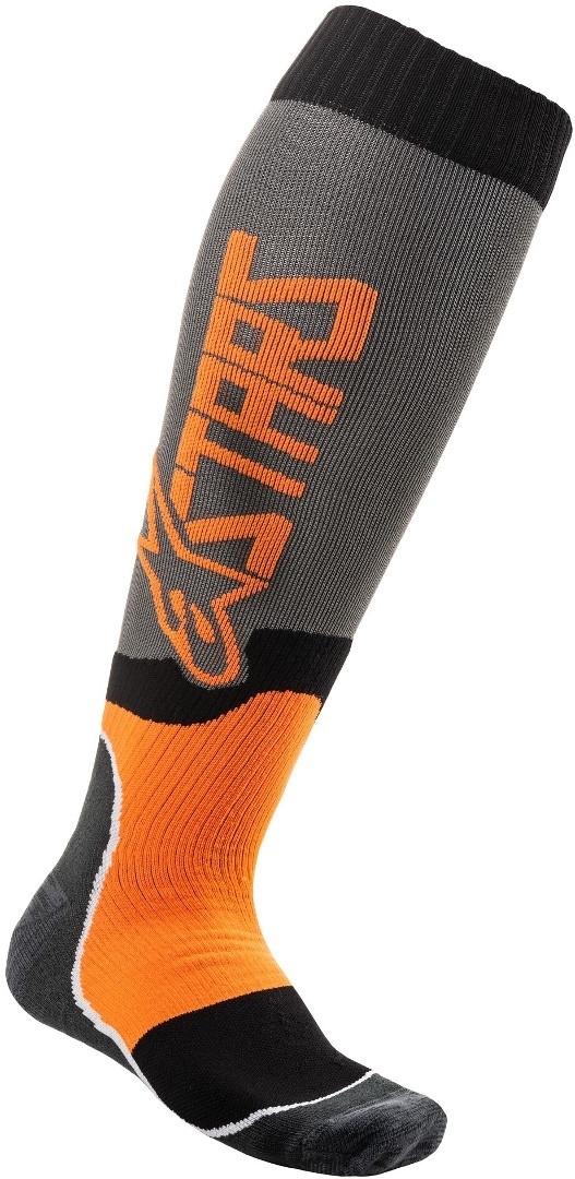 Alpinestars MX Plus-2 Motocross sokker grå/orange L Figur 1