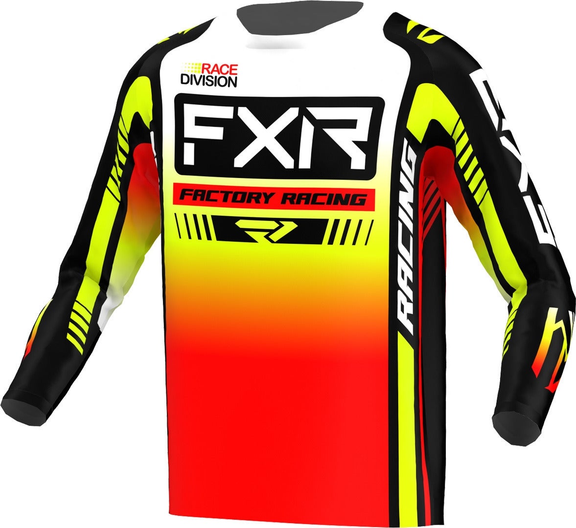 FXR Clutch Pro 2023 Motocross trøje gul/sort/hvid XXL Figur 1