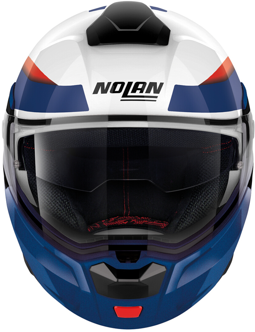 Nolan N90-3 Reflector N-Com Cască Alb/Albastru/Roșu XXS (53/54) Figura 3