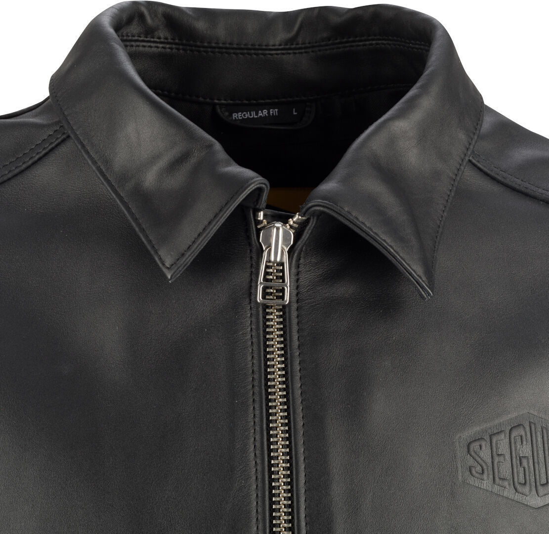 Side view of Segura Bogart Motorcycle Leather Jacket