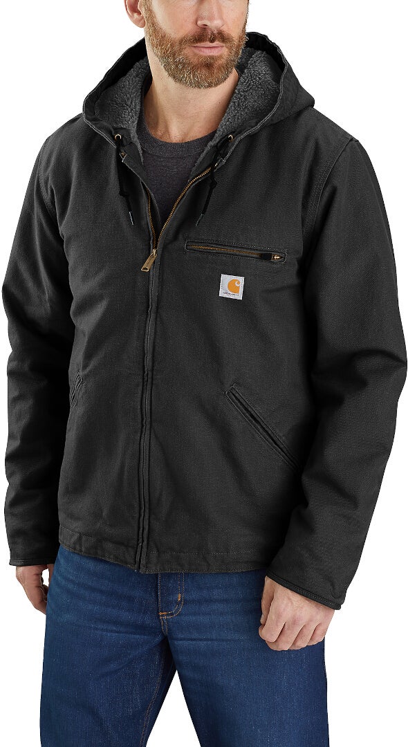Carhartt Relaxed Fit Washed Duck Sherpa Lined Giacca nero XL Figura 5