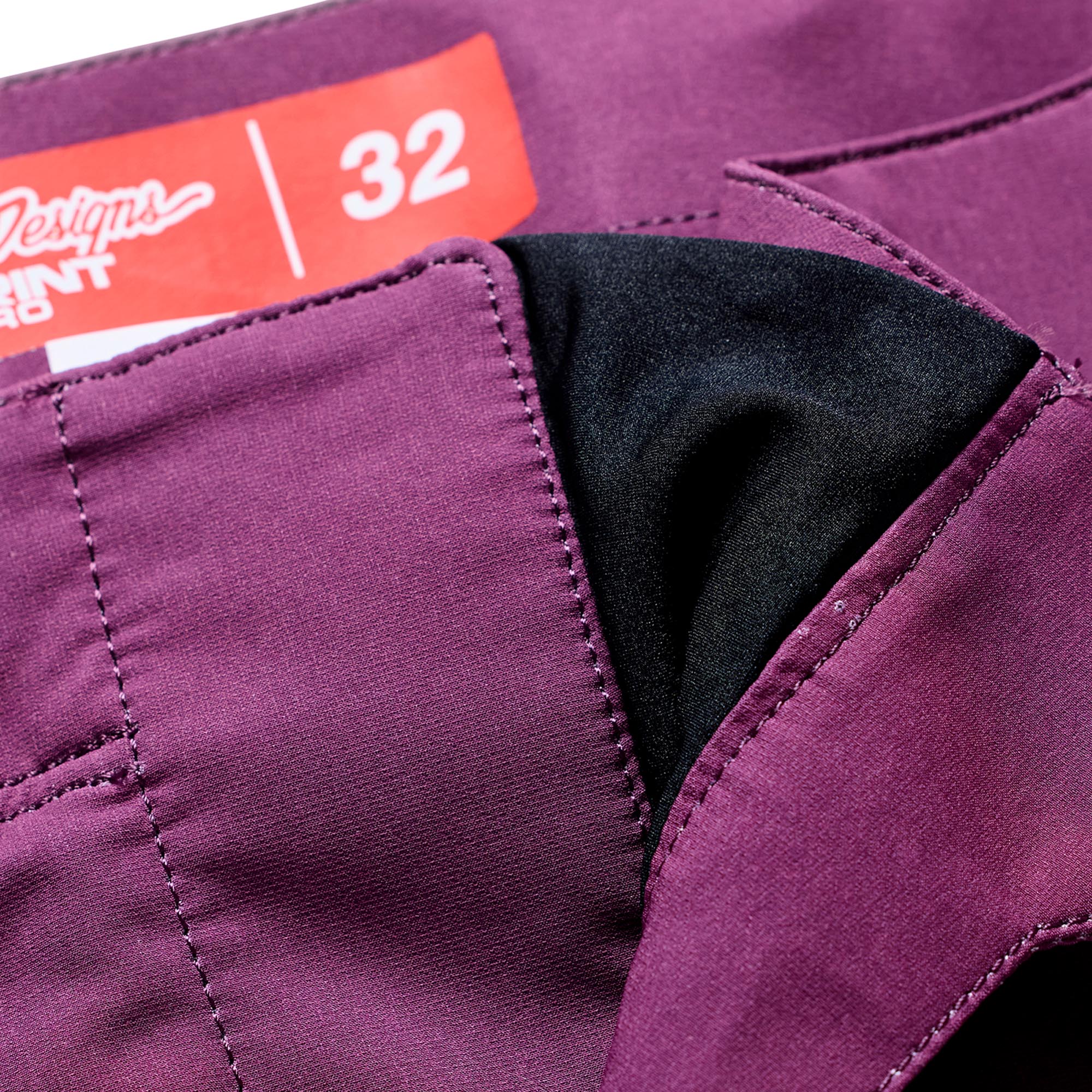 Troy Lee Designs Sprint Pro Mono Bicycle Pants Bordeaux 31 Figure 12