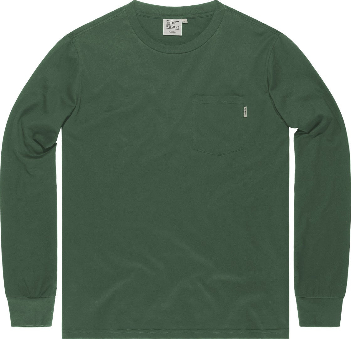 Vintage Industries Men's Olive Grant Pocket Long Sleeve Shirt