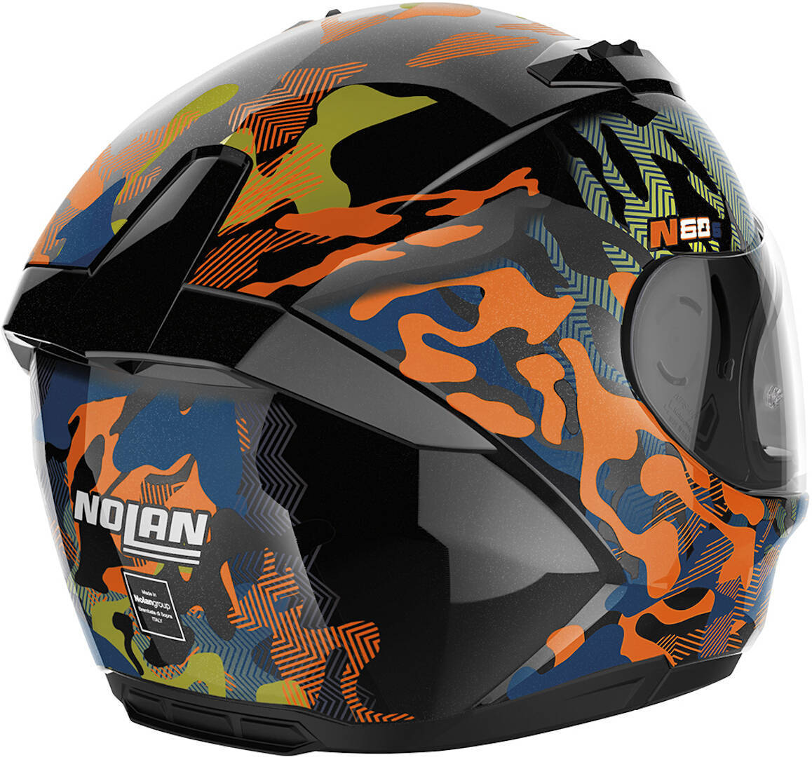 Nolan N60-6 Foxtrot Helm Zwart/oranje XXL (64) Figuur 4