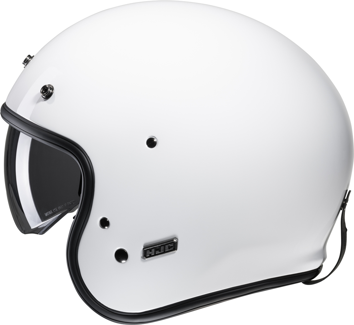 HJC V31 Solid Retro Casque Jet Blanc XXL (62/63) Figure 3
