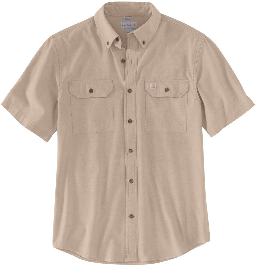 Carhartt Loose Fit Midweight Chambray Short Sleeve Shirt Sand XL Figure 1