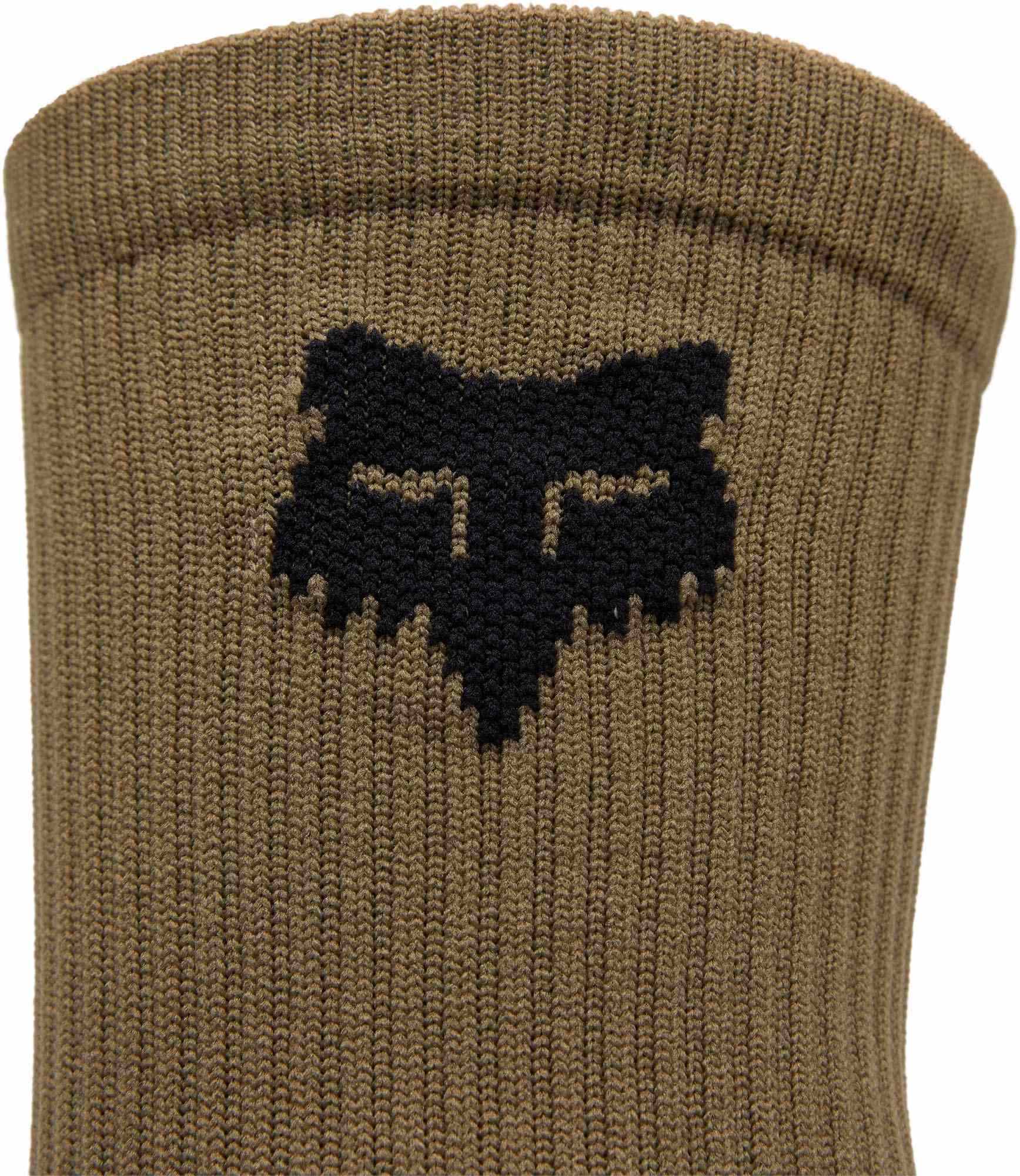 FOX 6" Ranger Bicycle Socks light brown S/M Figure 2