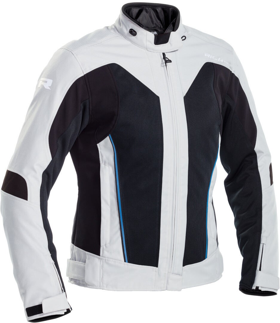 Richa Airstream-X imperméable à l’eau dames moto textile veste Gris clair/Noir M Figure 1