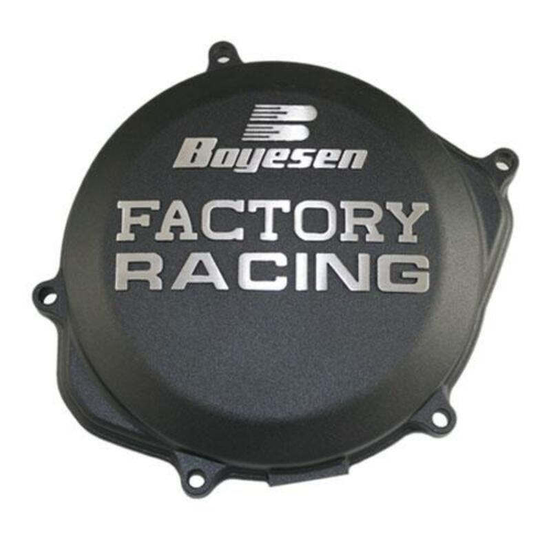 Boyesen Tampa da caixa da embraiagem Factory Racing Black - Kawasaki KX250 (95-02) Figura 2