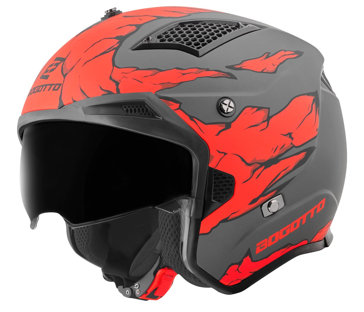 Bogotto Radic Skulash Casco rosso/nero L Figura 4