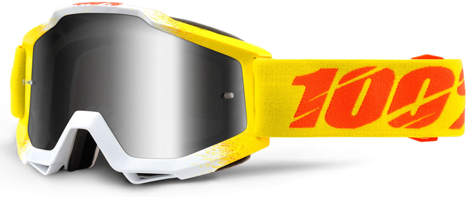 100% Accuri Extra Ochelari de motocross galben/alb Figura 1