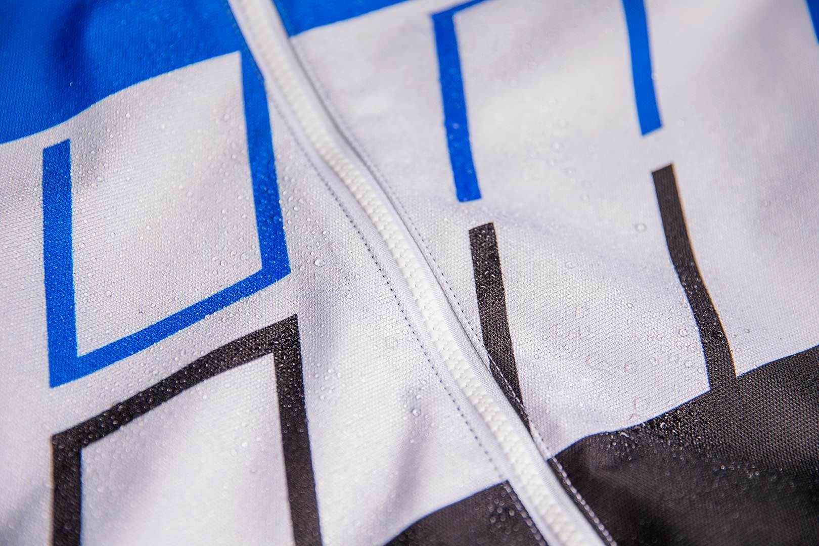Icon Airform Retro Motorrad Textiljacke weiß/blau M Abbildung 8