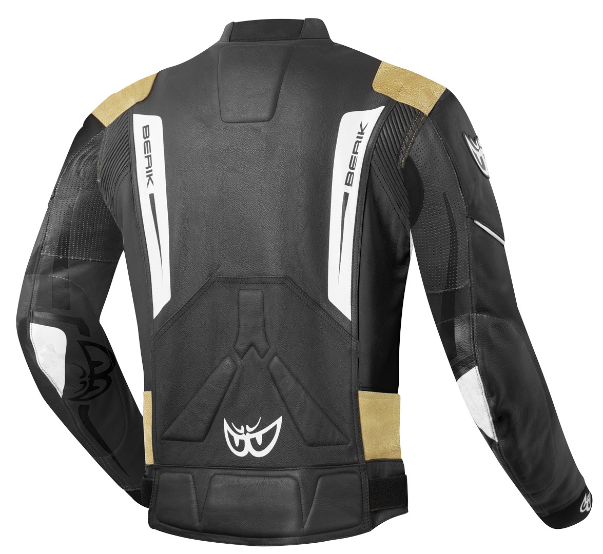 Berik Striper Evo Motorcycle Leather Jacket black/bronze 54 Figure 2