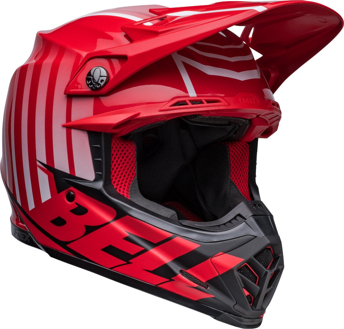 Bell Moto-9S Flex Sprint Casco Motocross rosso/nero M Figura 1