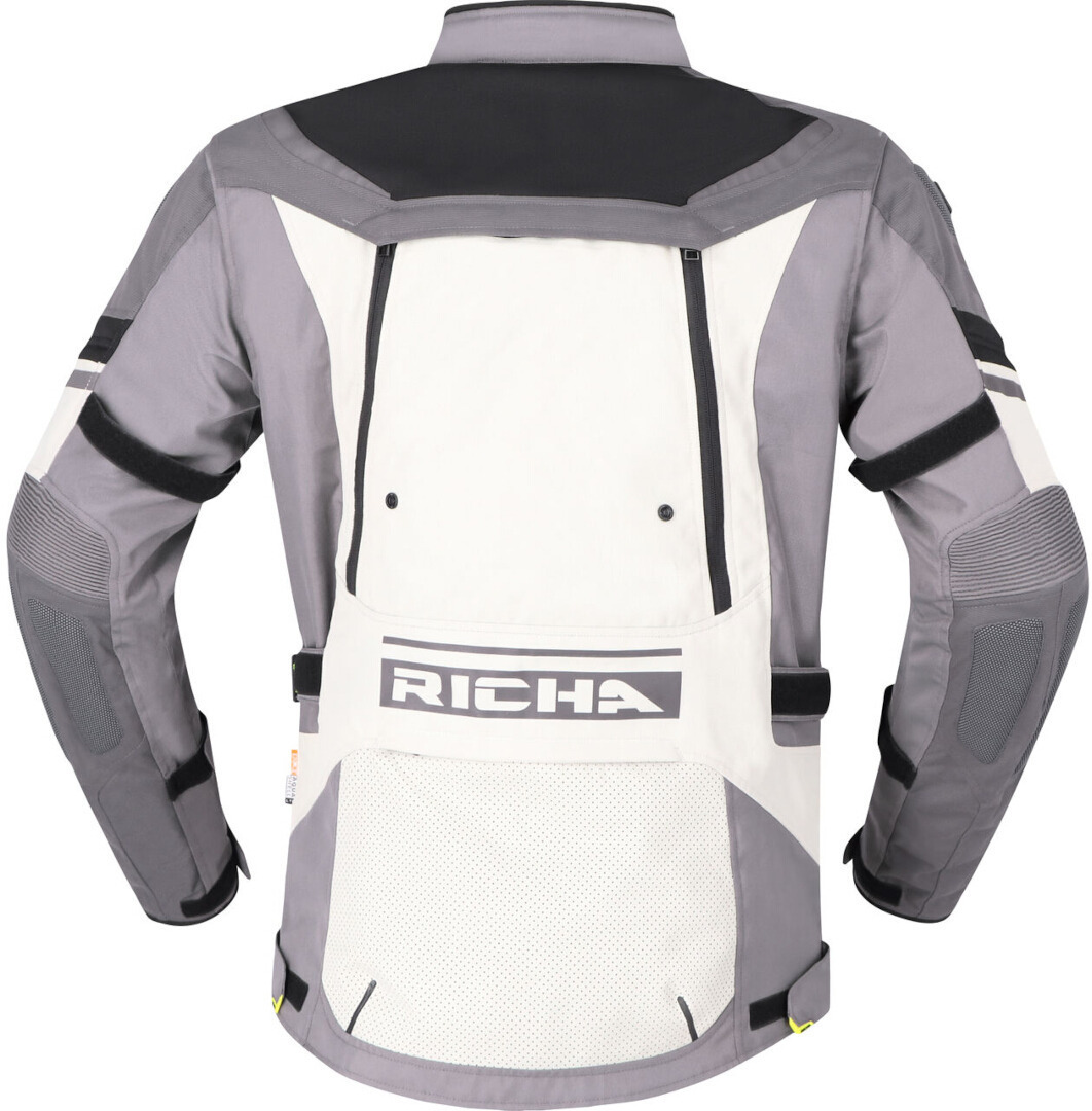Richa Infinity 2 Adventure waterproof Motorcycle Textile Jacket grey/black 3XL Figure 3