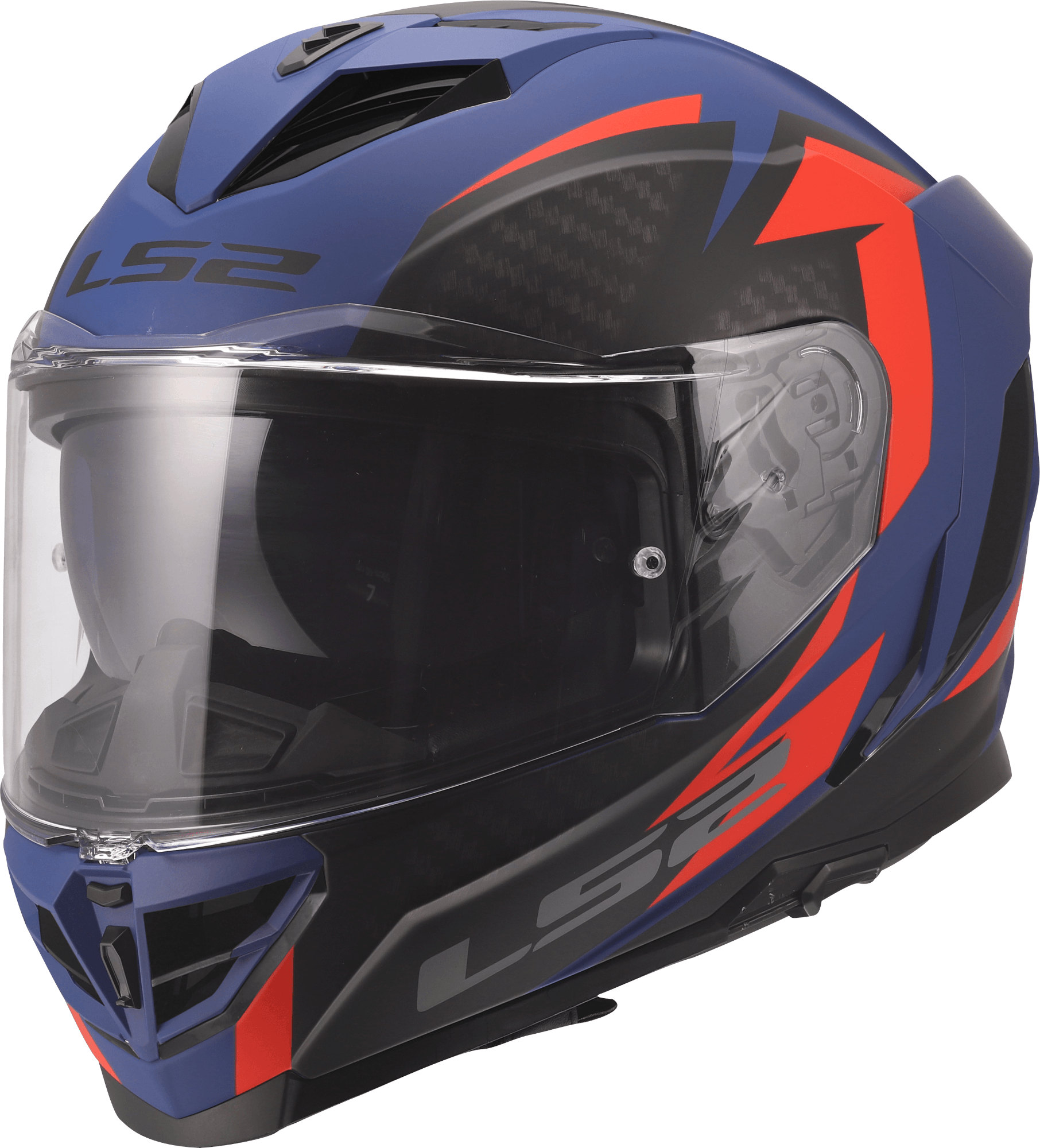 LS2 FF818 Storm III Dynamo Helm blau/rot S (55/56) Abbildung 1
