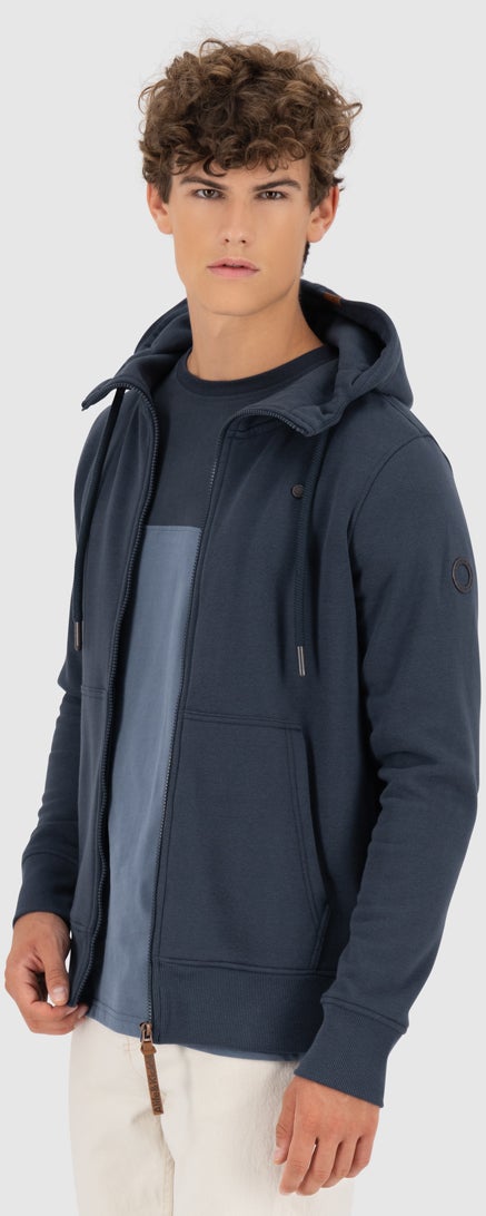 Alife And Kickin TrasherAK A Zip Hoodie Sweat à capuche zippé bleu foncé M Figure 3