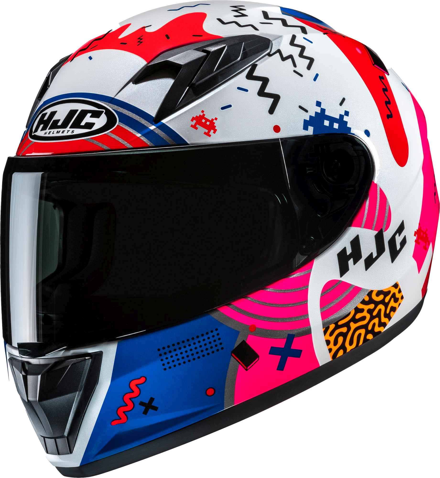 HJC Y10 Mika Casque Enfant Blanc/Rouge/Bleu Y/M (50/51) Figure 1