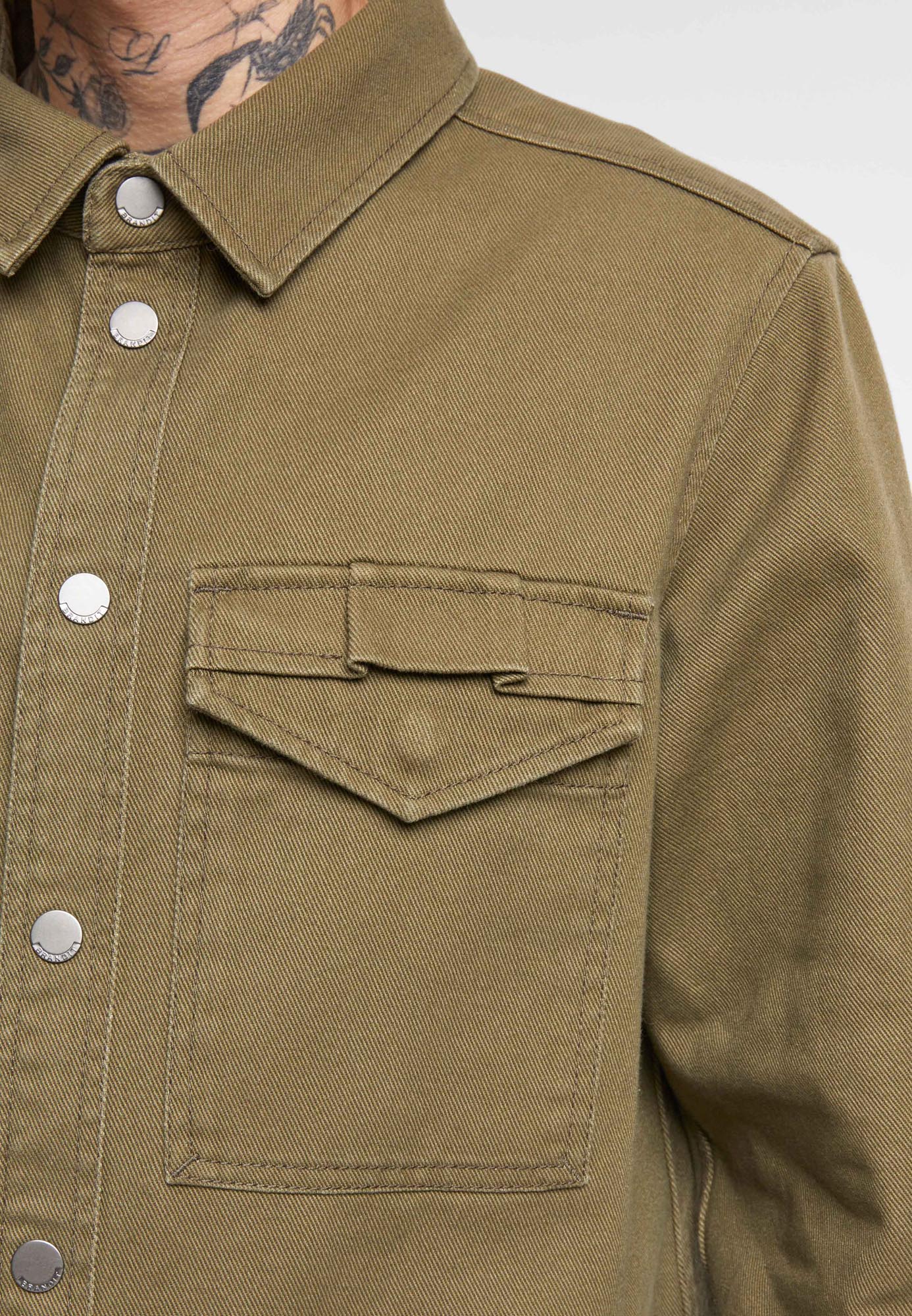 Brandit Heavy Twill Chemise olive XL Figure 6
