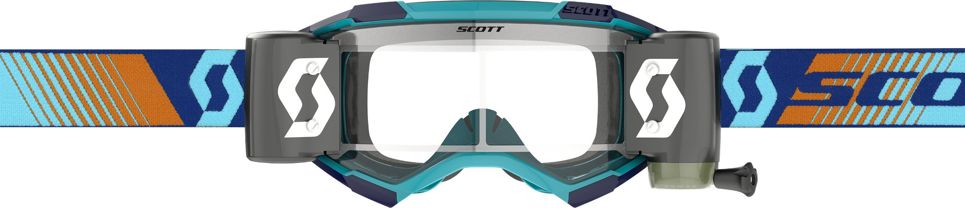 Scott Fury WFS Ochelari de motocross albaștri/portocalii Figura 2