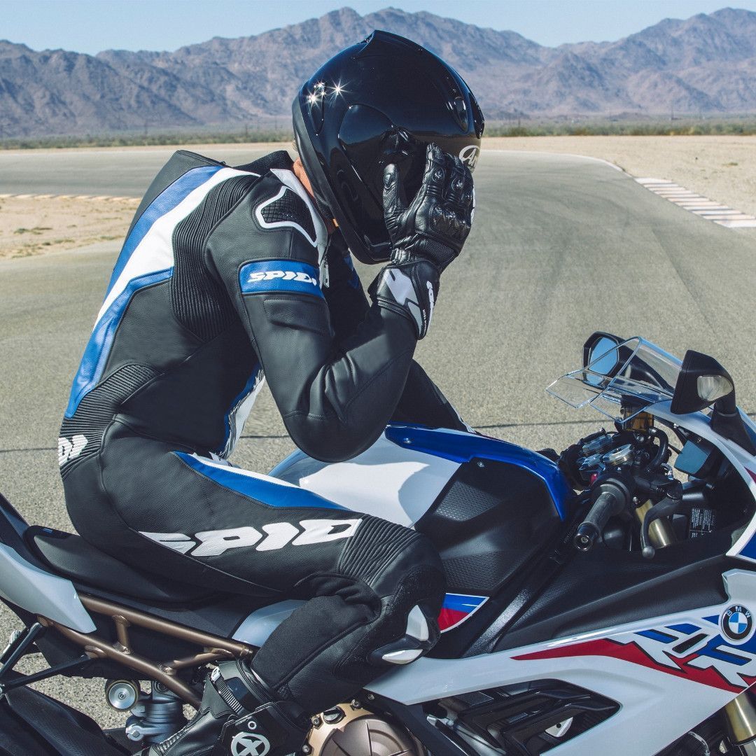 Spidi Laser Pro Combinaison en cuir de moto perforée d’une pièce noir/bleu 52 Figure 5