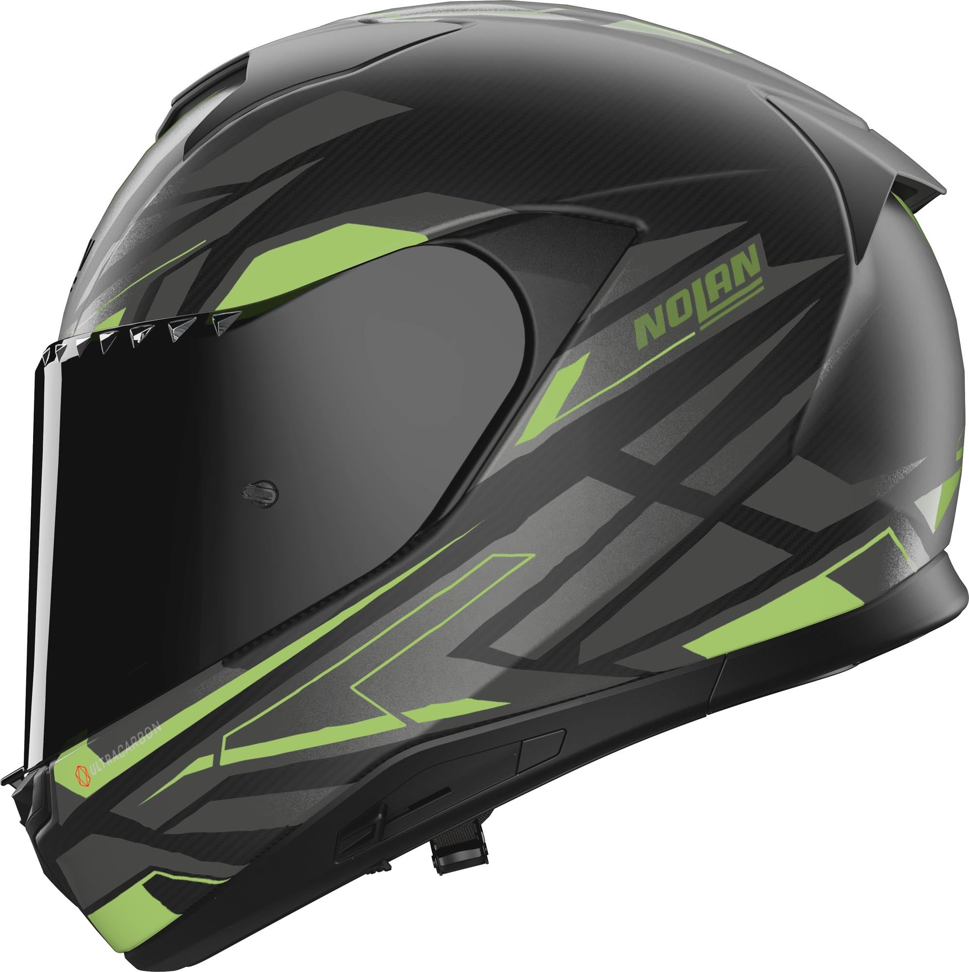 Nolan X-904 Ultra Carbon Rombo I-ESS Hjelm sort/grå/gul S (56) Figur 3