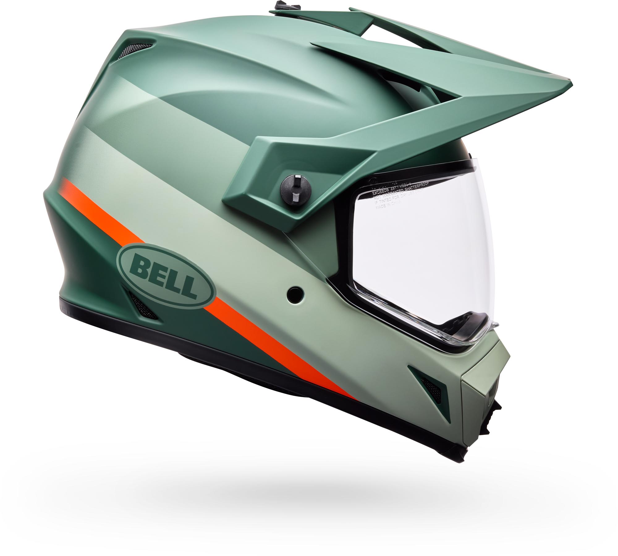 Bell MX-9 Adventure MIPS Trail Graphic Casque d’enduro Vert/Orange M (57/58) Figure 2