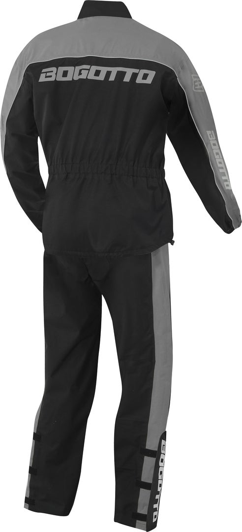Bogotto Rain Kit Todelt motorcykel regndragt sort/grå 3XL Figur 2