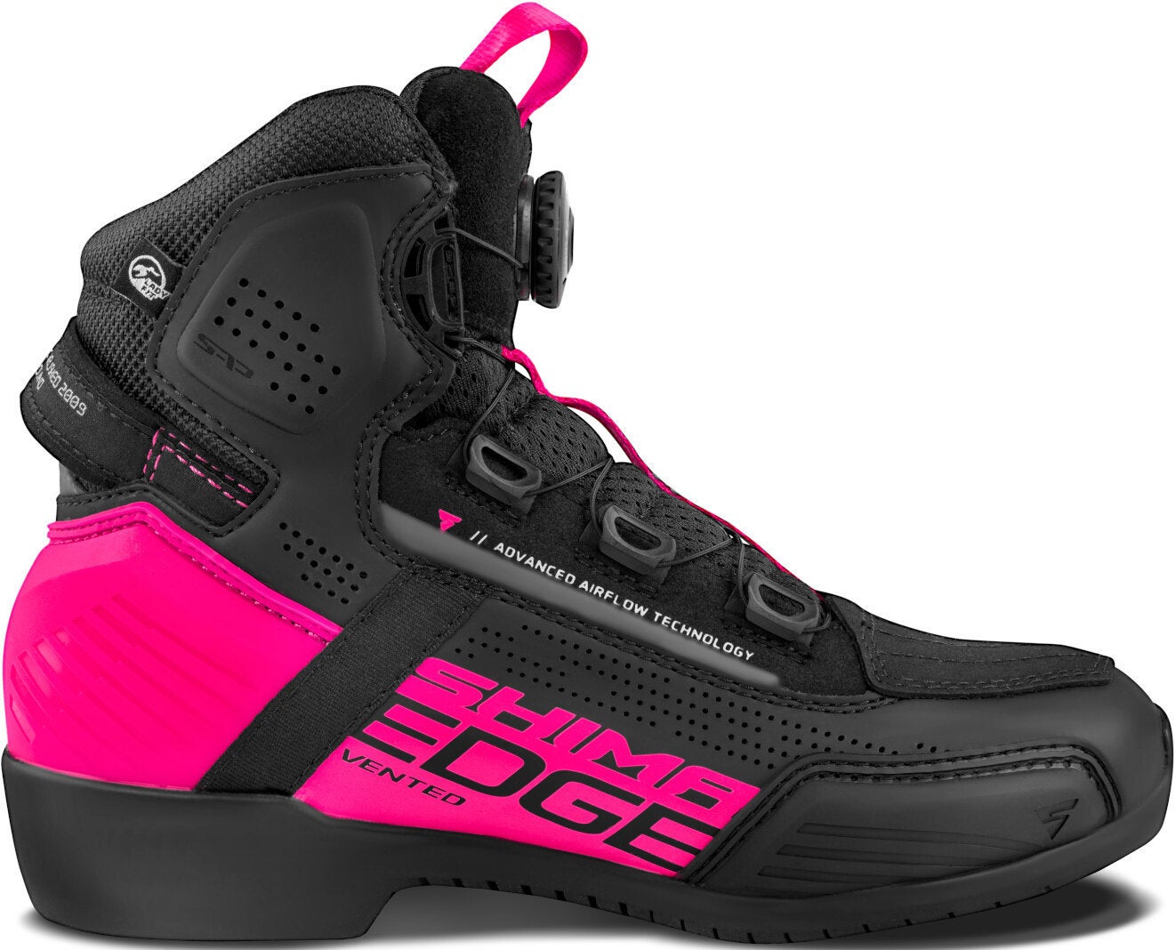 SHIMA Edge Vented Dame Motorcykel Sko sort/pink 39 Figur 2