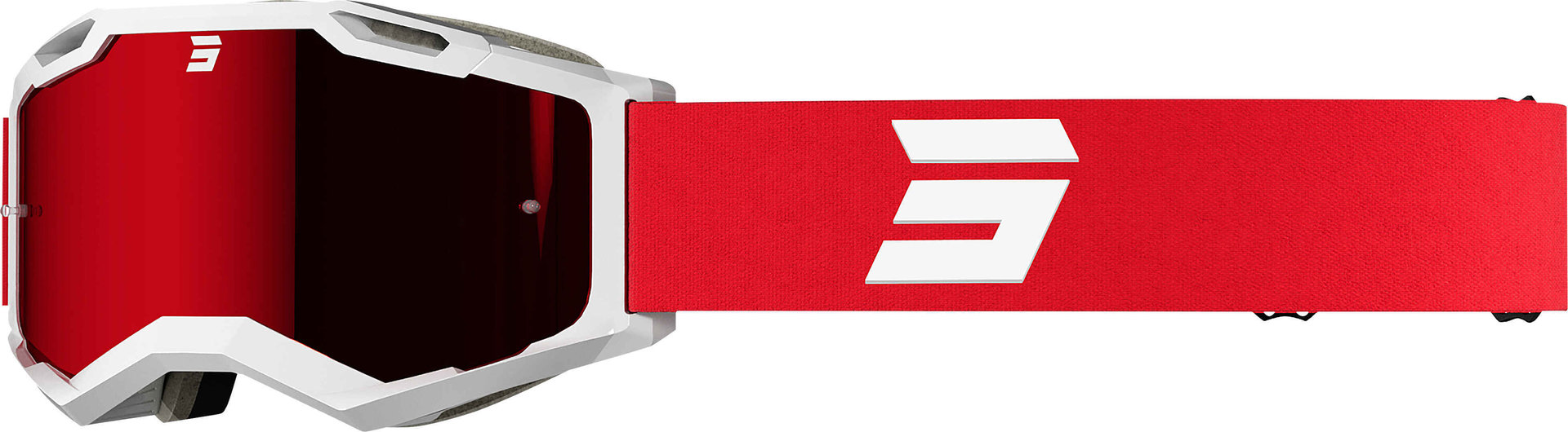 Shot Iris 2.0 Tech Ochelari de motocross Roșu/Alb Figura 1