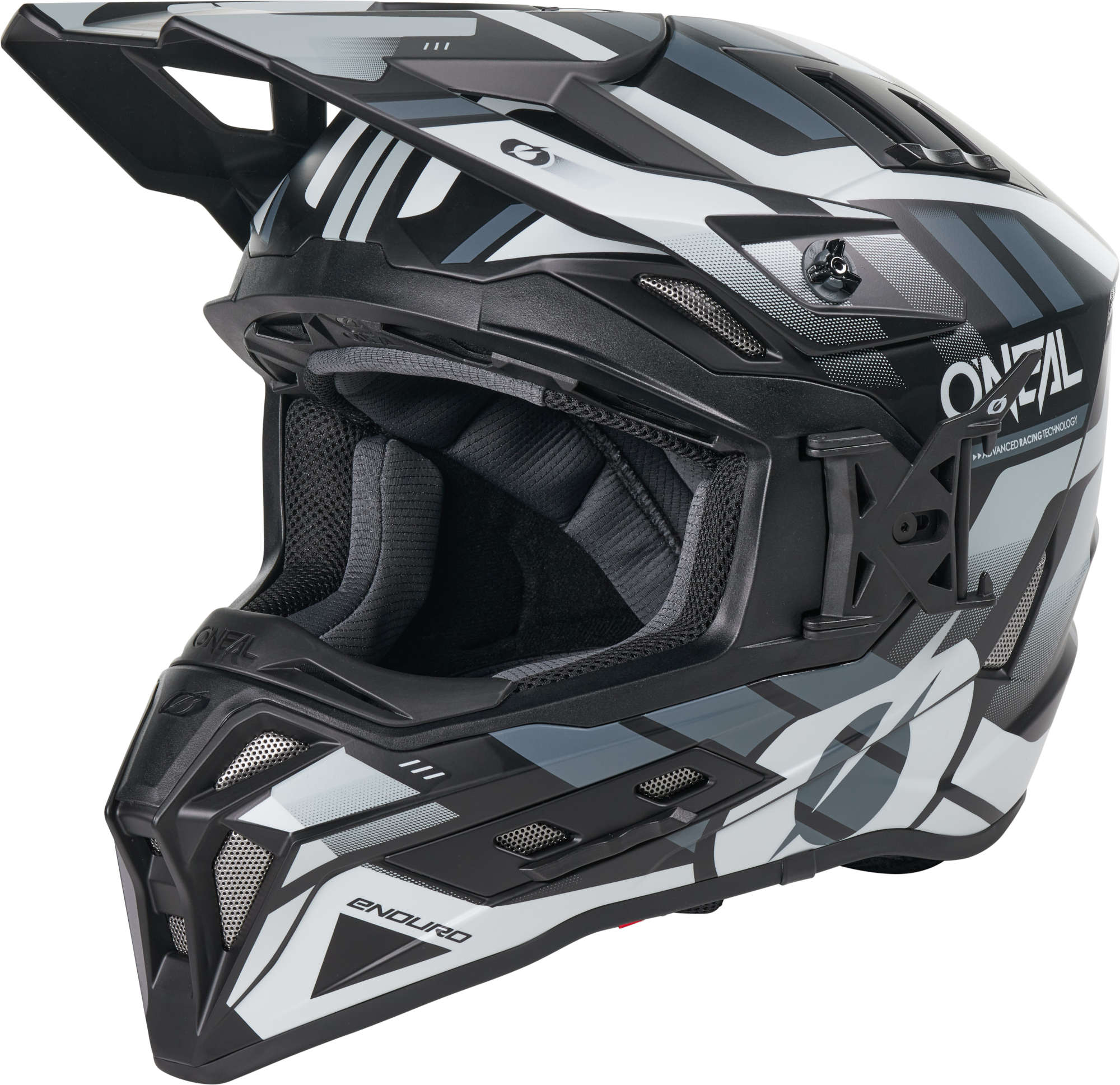 Oneal Men's Black/Grey Ex-Srs Dust Motocross Helmet
