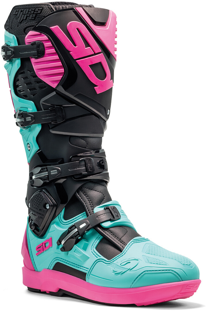 Sidi Crossfire 3 SRS Motocross Støvler mint/sort/pink 43 Figur 1