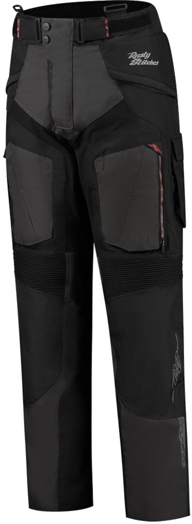 Rusty Stitches Cliff Waterproof Motorcycle Textile Pants black Short 4XL Figure 2