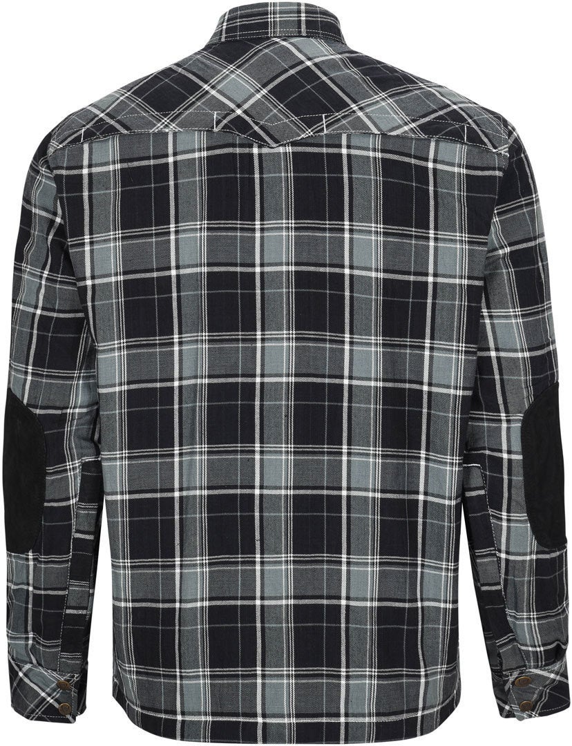 Bores Lumberjack Premium Motorradhemd grau/schwarz/weiß 5XL Abbildung 11