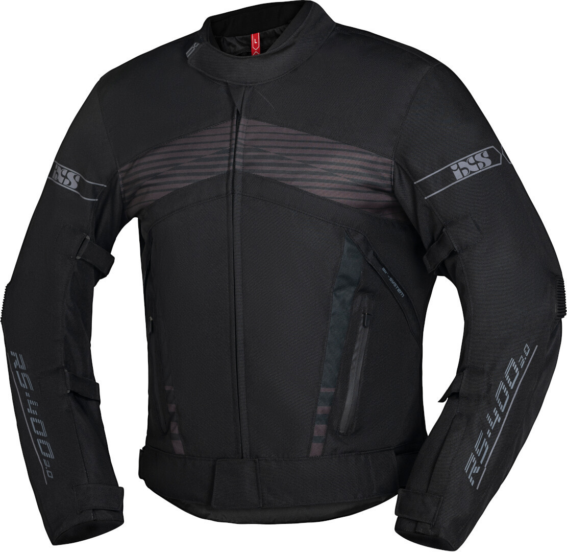 IXS RS-400-ST 3.0 Waterproof Motorcycle Textile Jacket black L Figure 1