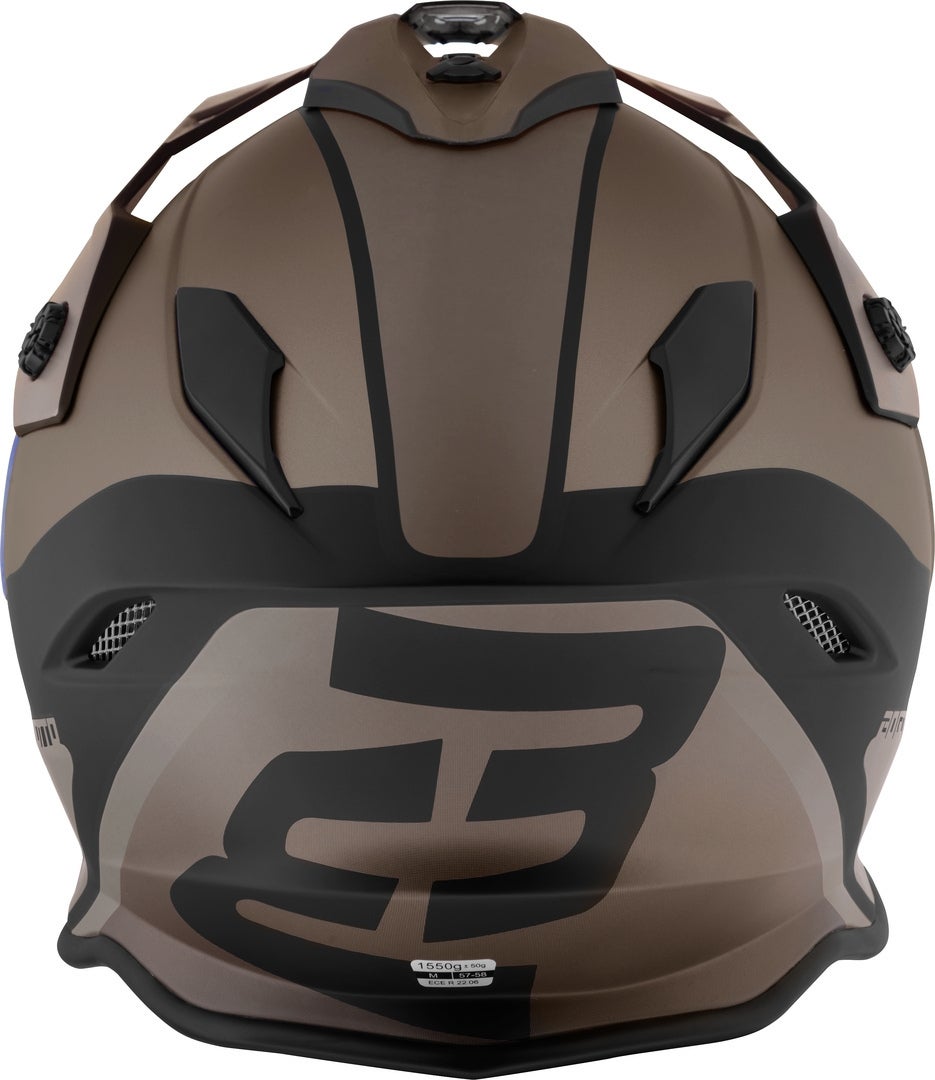 Bogotto H331 BT Tour EVO Bluetooth Enduro Helmet black matt/brown S Figure 7
