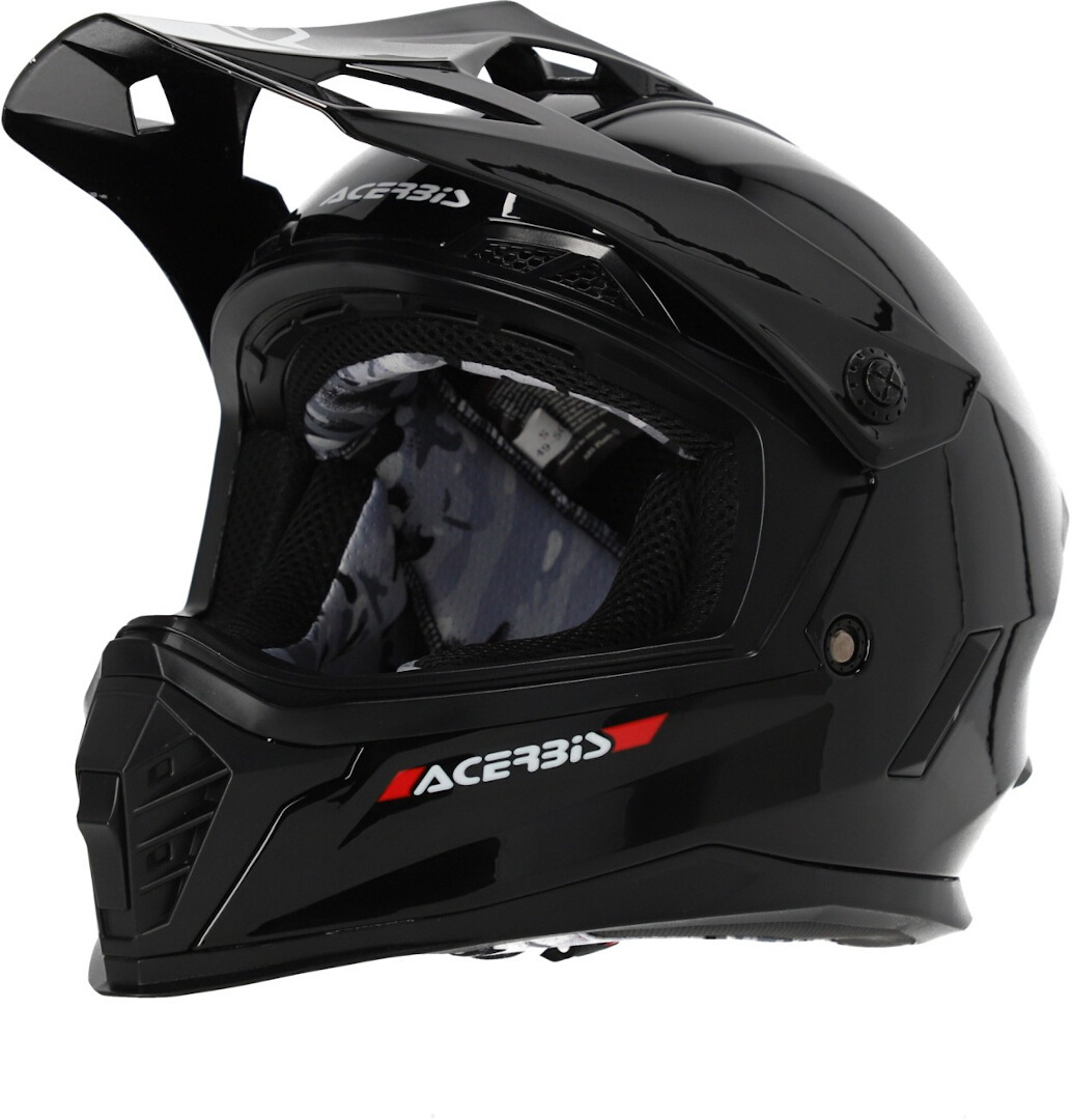 Acerbis Rider Solid Cască de motocross pentru tineret negru Y/M (49/50) Figura 3
