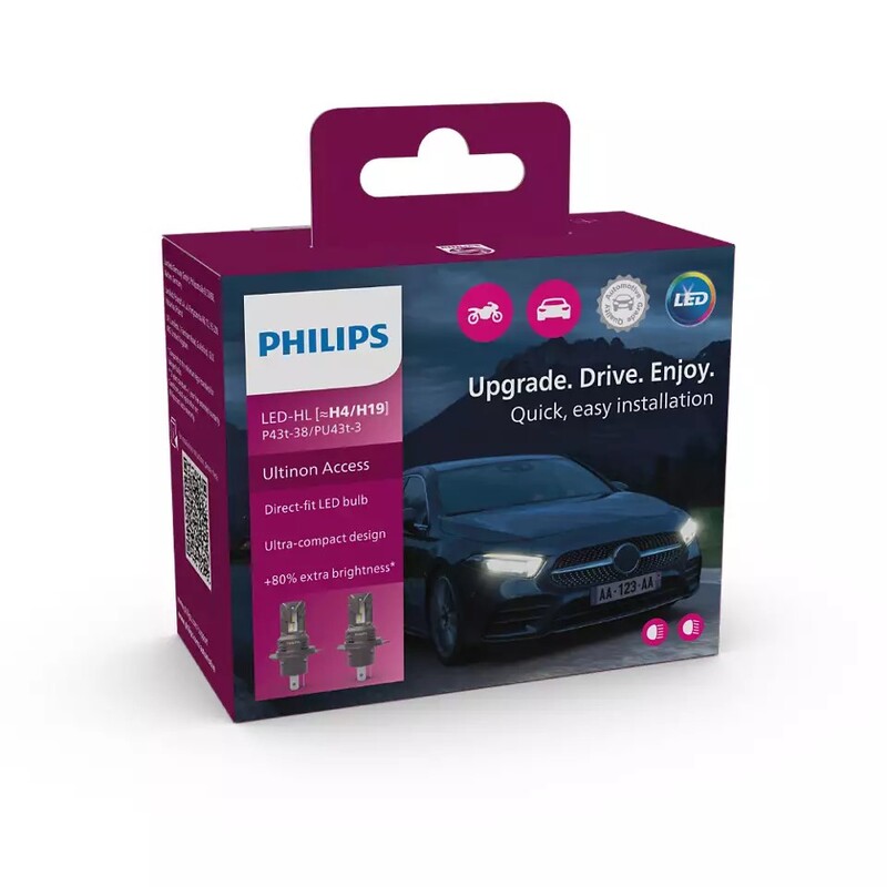 PHILIPS Lâmpada de Acesso H4 Ultinon 12V/16W - x1 Figura 4