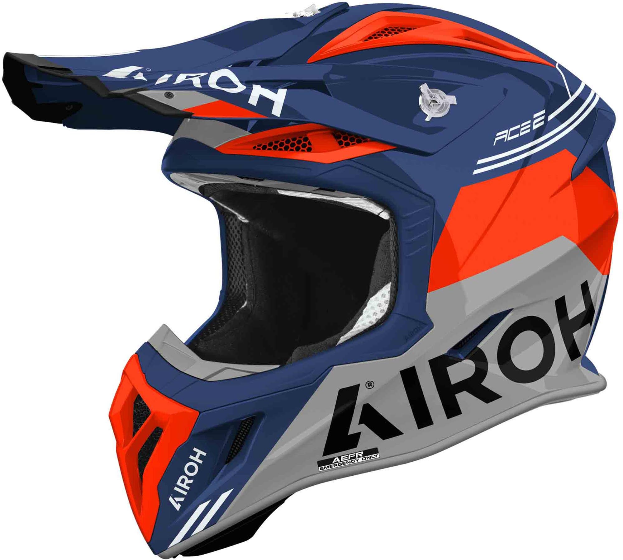 Airoh Aviator Ace 2 Fury 모토크로스 헬멧 파란색/주황색 XL (61) 그림 1