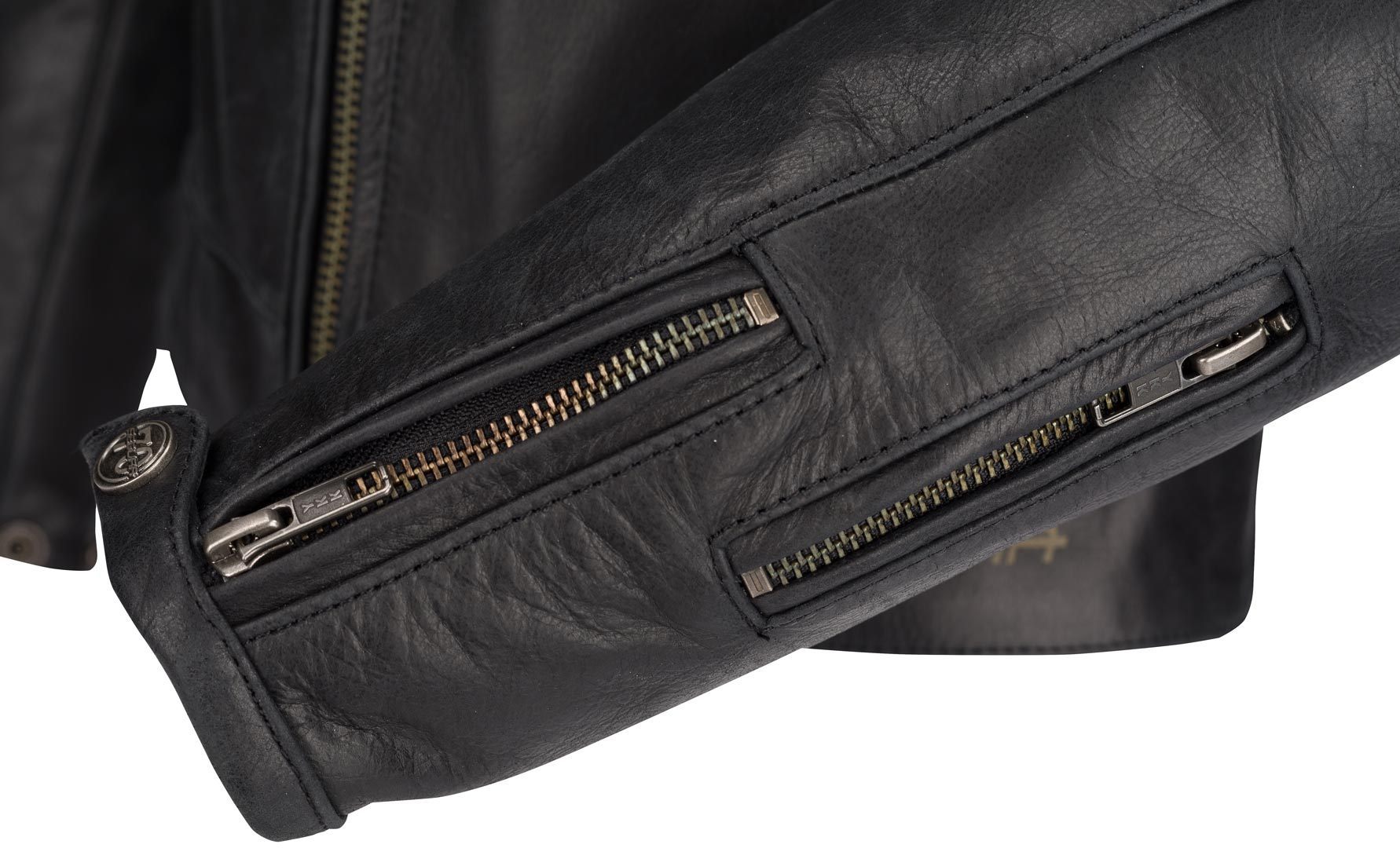 Segura Stripe Damen Motorrad Lederjacke schwarz/silber 40 Abbildung 4