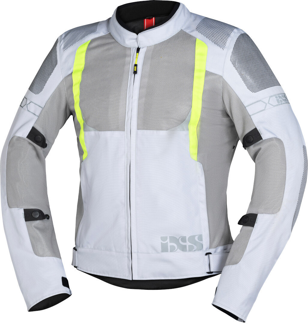 IXS Trigonis-Air Motorcycle Textile Jacket grey/yellow M Figure 1