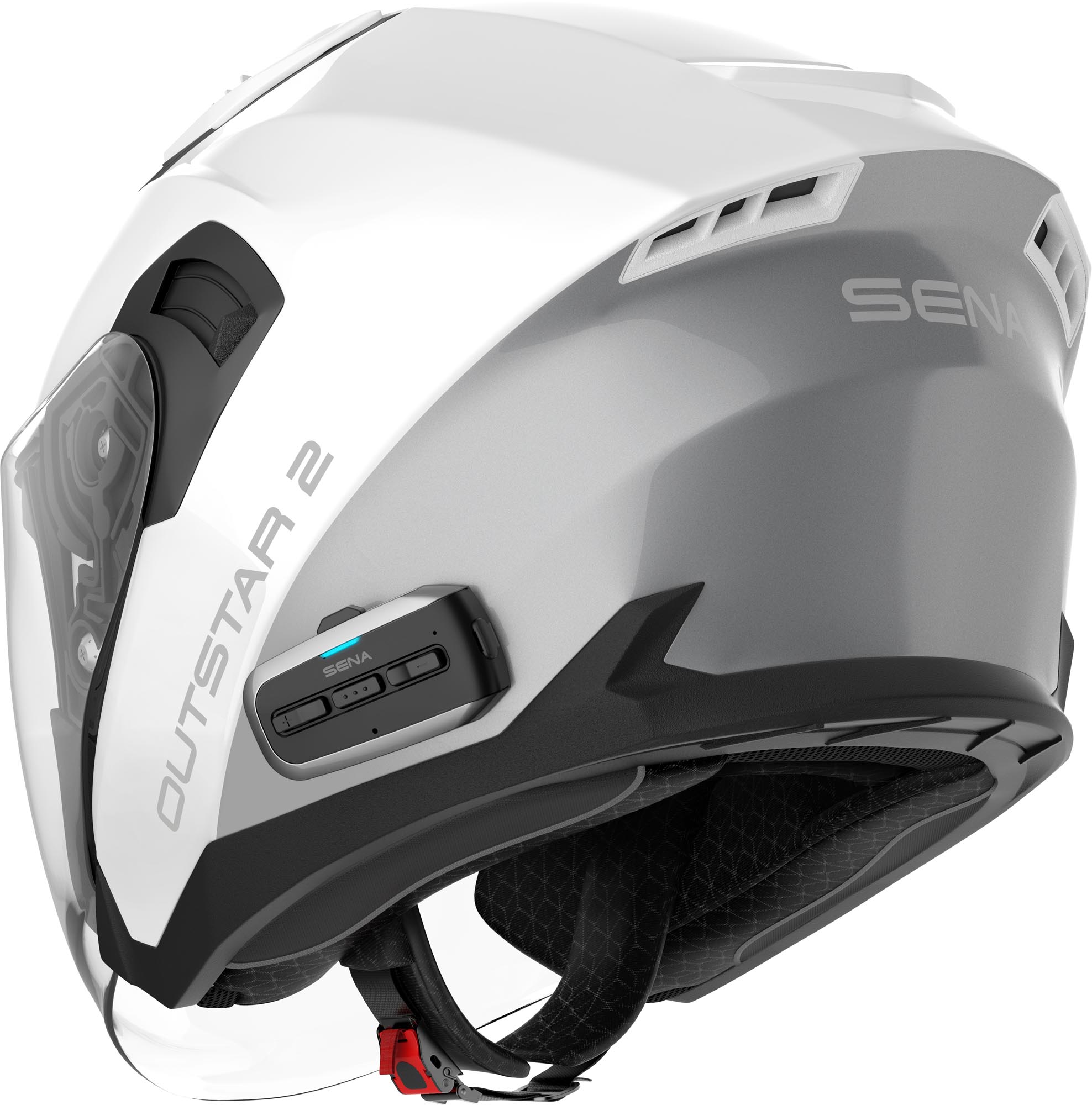 Sena Outstar 2 Hełm odrzutowy biały XL (61/62) Rysunek 4