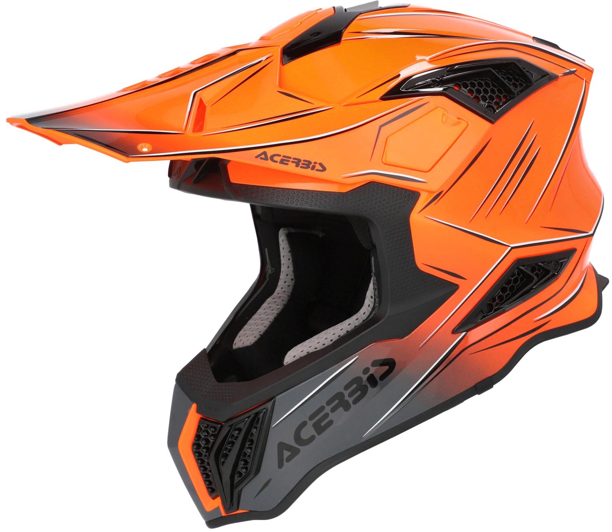 Acerbis Airstrike-X Scratch Motocrosshelm oranje/grijs XXL (63/64) Figuur 1