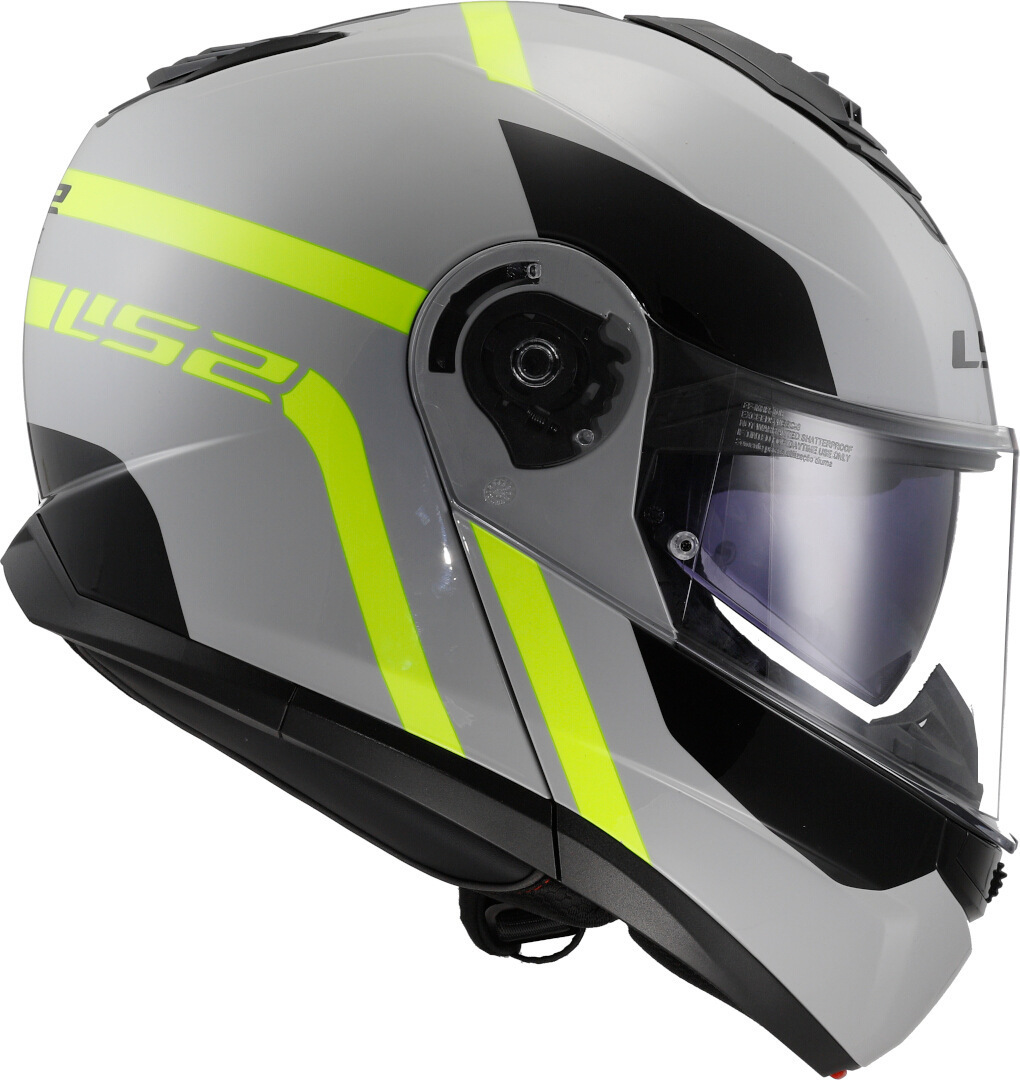 LS2 FF908 Strobe II Autox Casco Grigio/Giallo neon L (59/60) Figura 10